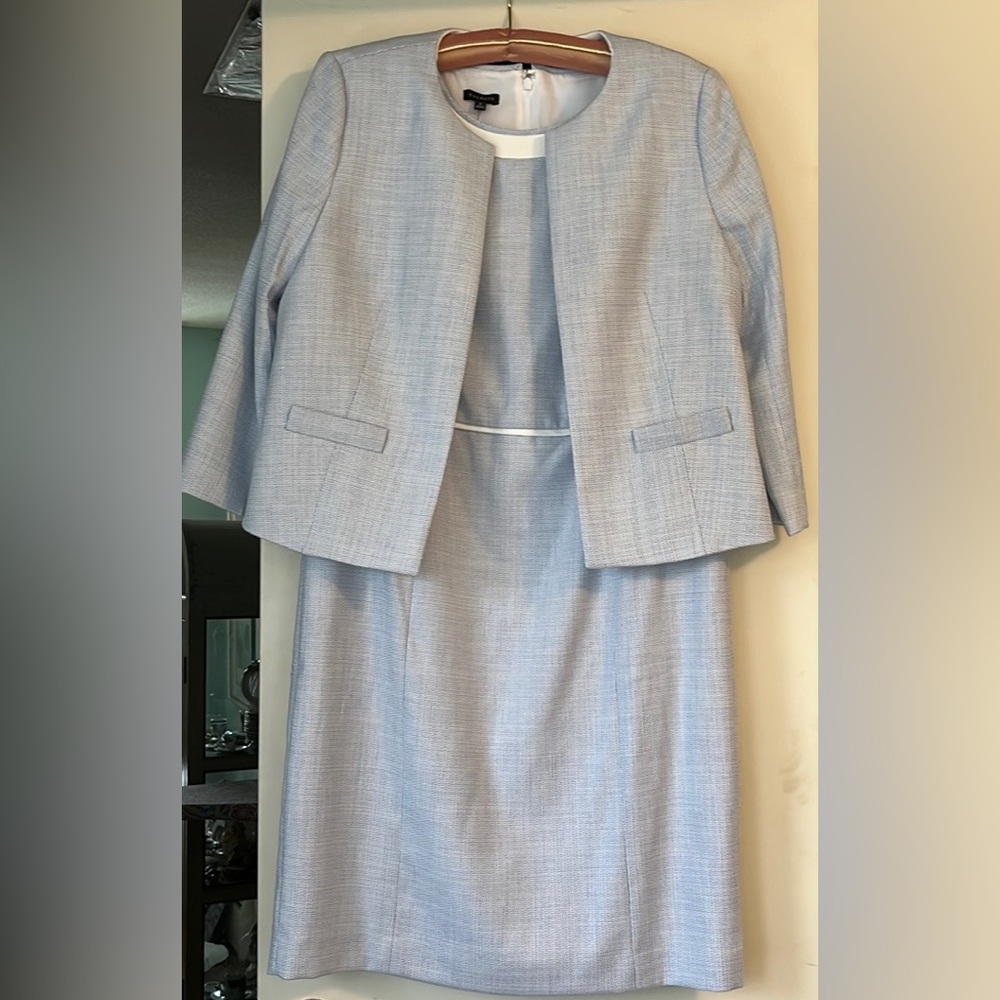 Talbots brand new, lightweight tweed sheath dress and matching jacket.